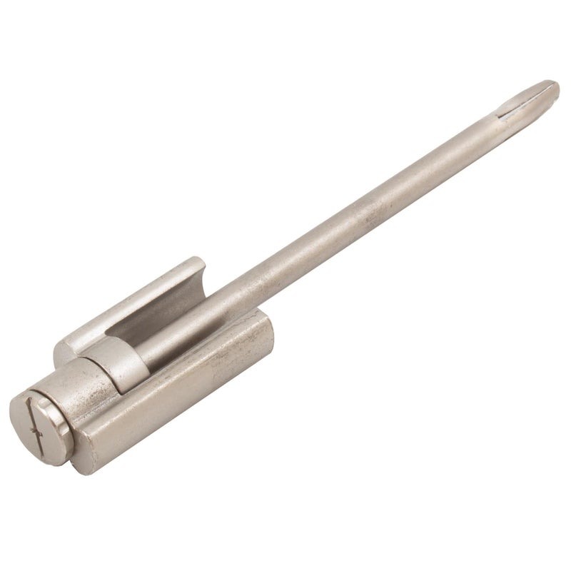 Don Jo Door Saver Residential Hinge Pin Doorstop, Satin Nickel Finish, Carbon Steel Material, 3/16" Pin Diameter, Bumper-less Design, Door Hardware, Adjustable Swing Angle